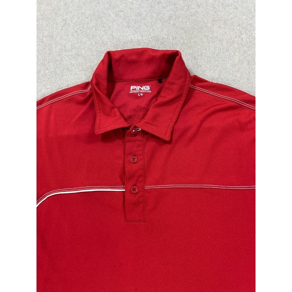 Ping Collection Classic Solid Polyester S/S Golf … - image 2